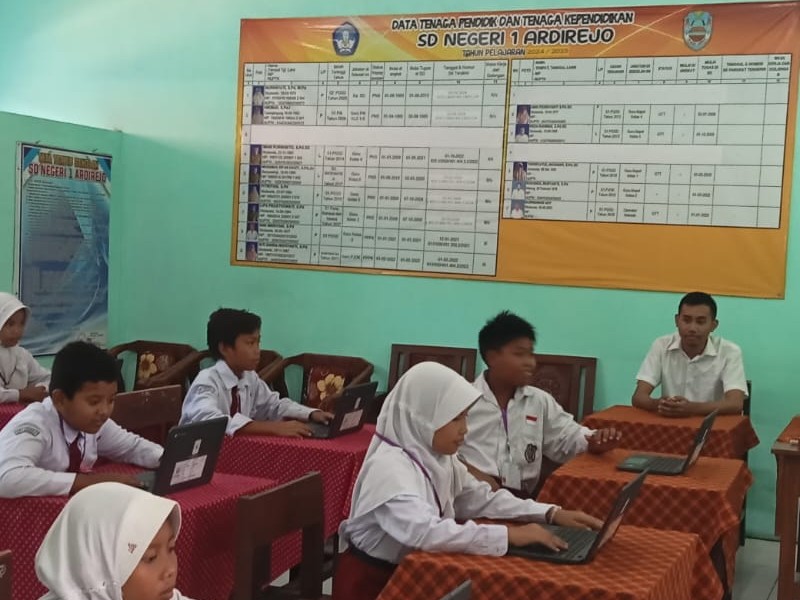 KEGIATAN ANBK DILAKSANAKAN DI SDN 1 ARDIREJO T.A 2025-2026